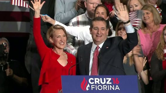 "Hail Carly" pass: Cruz names Fiorina, not Walker, as his vice presidential pick