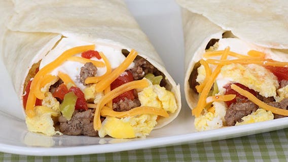 Need a breakfast you can grab and eat on the go? Try breakfast burritos
