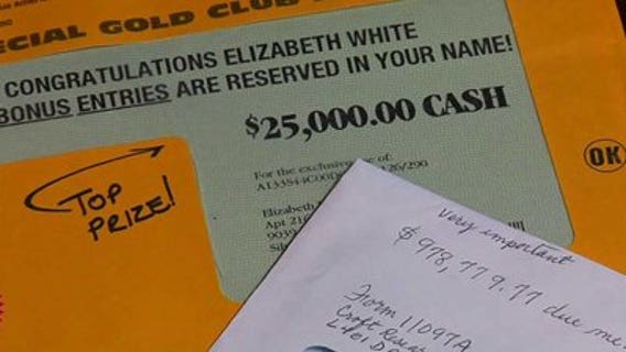 "Congratulations! You've won a $2.5 million prize -- after you pay this delivery fee:" Don't do it!