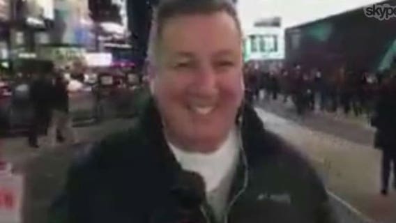 Studio A's Gino Salomone makes a Skype call from New York!