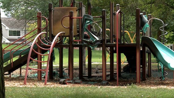 MFD responds to fire at playground at Butterfly Garden near 37th and Meinecke