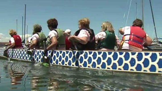 Group uses "Dragon boating" to unite as breast cancer survivors