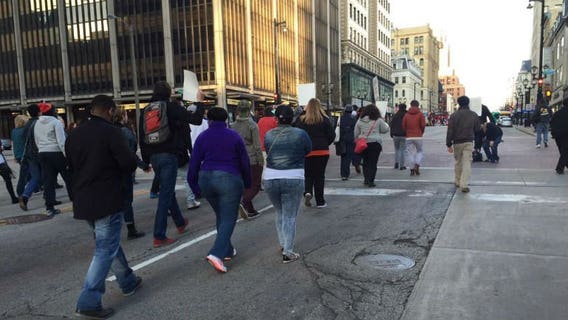 "We need change:" Hamilton family, Coalition for Justice march in solidarity with Robinson family