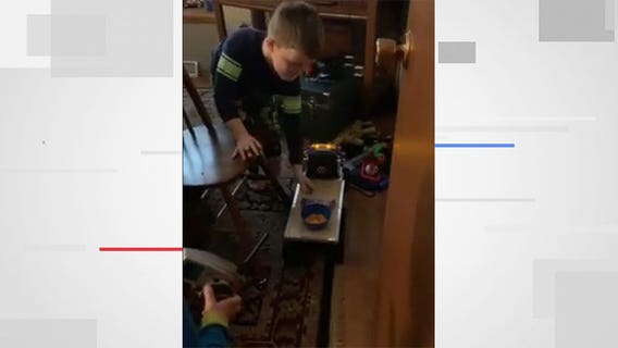 Video: Kenosha family turns to RC trucks, cars to get snacks from one room to the next