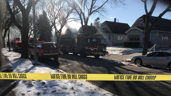 Milwaukee firefighters battle house fire near 57th and Wright