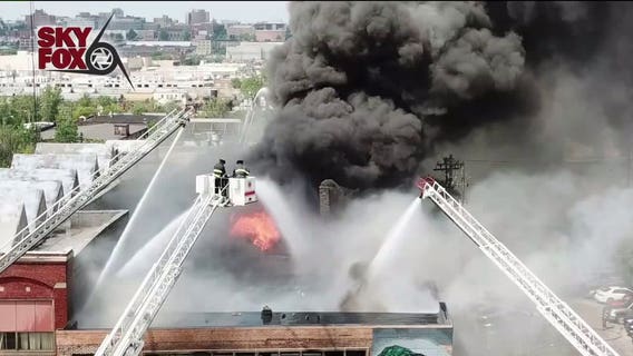 Firefighters battle 3-alarm blaze near 14th and National in Milwaukee