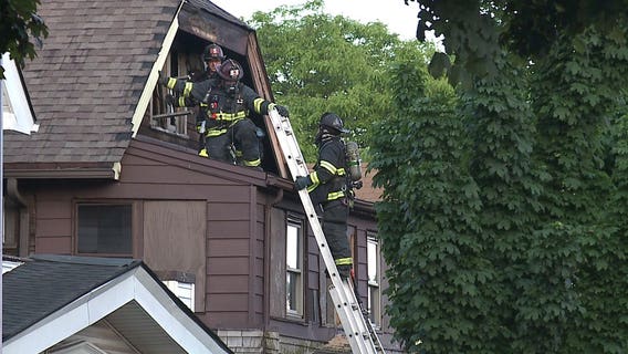 House fire near 24th and Keefe injures 1 firefighter