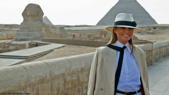 Melania Trump puts on happier face during Africa tour
