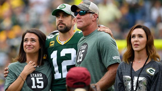 Brett Favre says Aaron Rodgers will finish his NFL career somewhere other than Green Bay