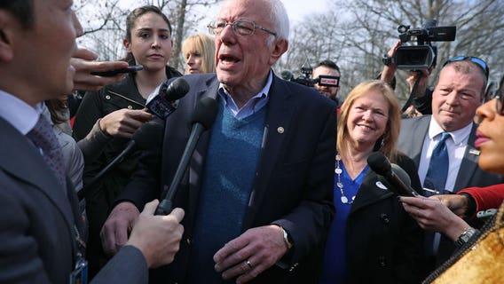 Bernie Sanders wins primary in home-state Vermont; Pres. Trump wins GOP primary