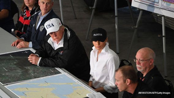 President, first lady donate $1M to 12 organizations for Harvey relief