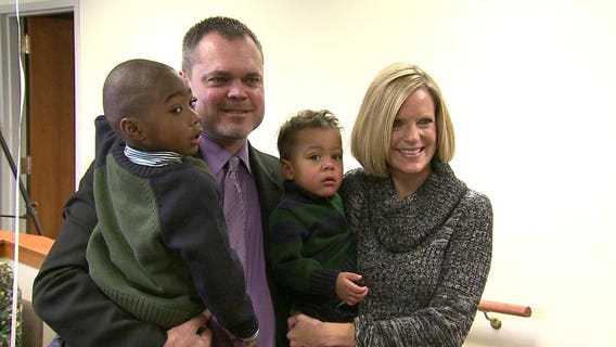 Family thankful to celebrate Thanksgiving with two adopted boys