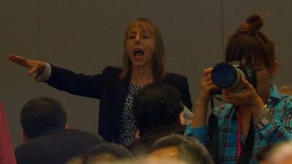 Obama heckled by Code Pink leader during counterterrorism speech