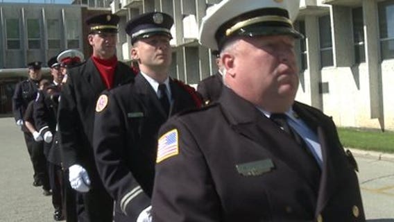 Firefighters train for honor guard: "This takes brotherhood to a whole new extreme"