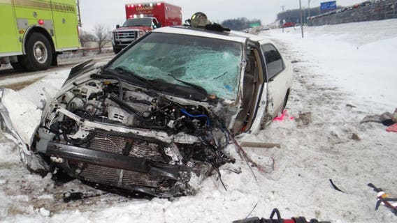 22-year-old Juneau man flown to the hospital after two-vehicle crash in Hustisford