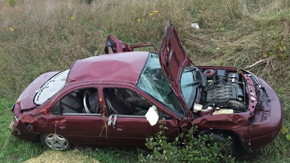 Two children flown to hospital after serious crash in Dodge Co.; driver may have been under the influence