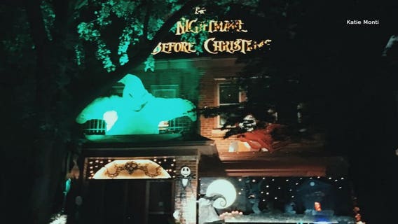 Spotted in Bay View: Nightmare Before Christmas-themed Halloween display!