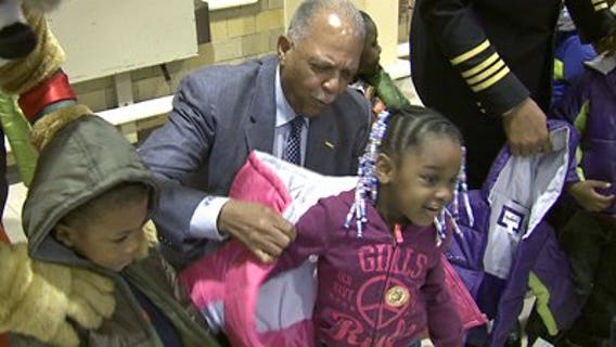 Firefighters begin handing out 4,000 coats to MPS students