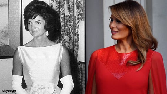 Pres. Trump compares first lady 'Melania T' to 'Jackie O'