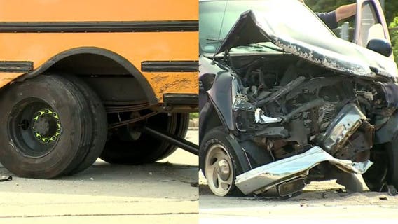 MFD: Minor injuries reported after truck vs. school bus crash near 7th and Keefe