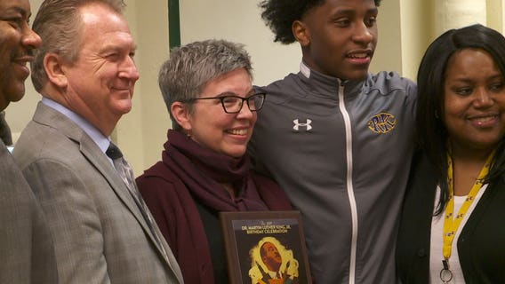 'Everyday she motivates me:' MPS teacher honored for efforts to keep MLK's message alive