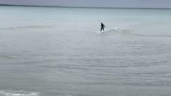 Viewer Submission: Surfing on Lake Michigan