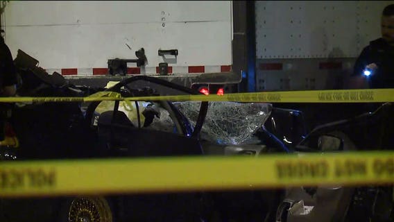 2 taken to hospital from scene of crash involving semi near 5th and Lapham