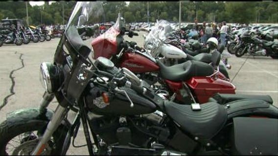 Bikers gear up for one last ride for Harley-Davidson's 110th