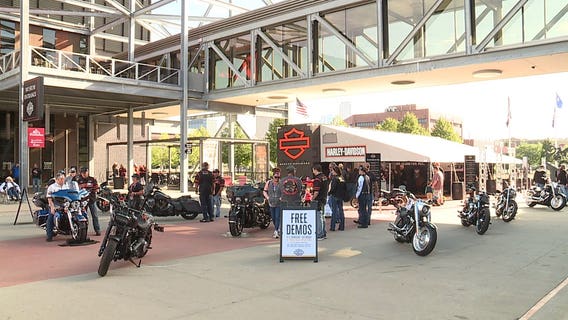 Harley-Davidson enthusiasts test ride new 2018 models at Milwaukee Rally