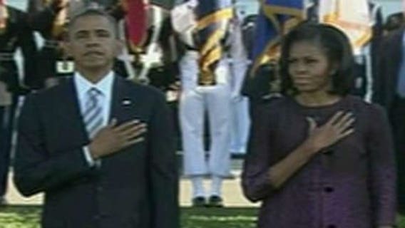 Obamas observe 9/11 anniversary moment of silence