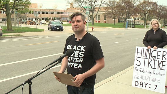 Union leader on hunger strike to win health care for Milwaukee substitute teachers