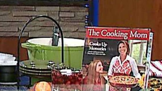 The Cooking Mom prepares easy cranberry dishes