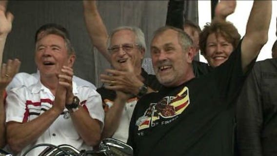 Harley-Davidson bike rev closes New York Stock Exchange