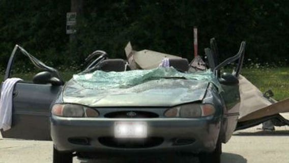 Car, tractor-trailer collide near 6th & College; 21-year-old man seriously injured