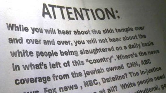 Disturbing literature delivered to some homes in Oak Creek