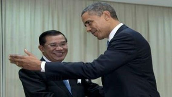 President Obama in Cambodia after rousing Myanmar welcome