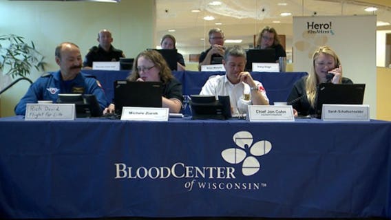 "The best gift:" 1st responders man BloodCenter of Wisconsin phone bank after Vegas mass shooting
