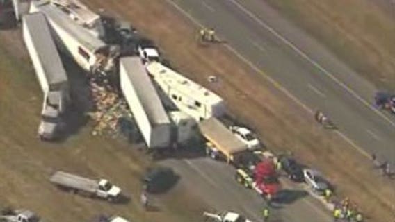 Fog suspected in 100-vehicle Texas wrecks that claim at least two lives