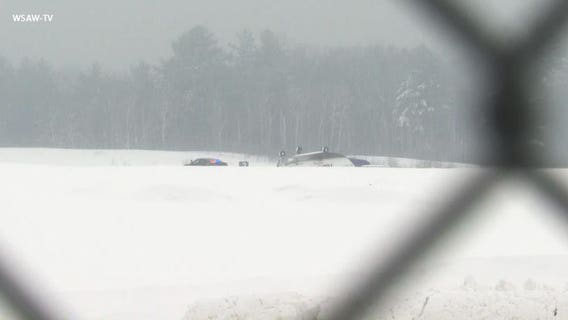Single-engine airplane crashes, flips over at Rhinelander airport