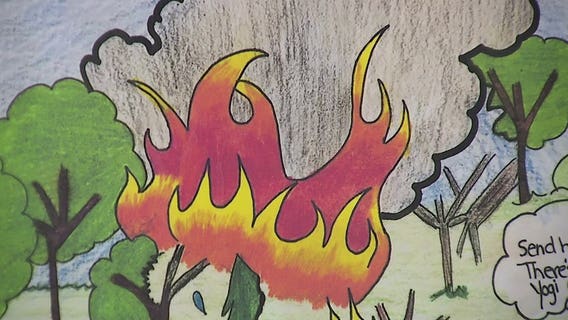 Students spread word about fire safety in 'poster to billboard' contest