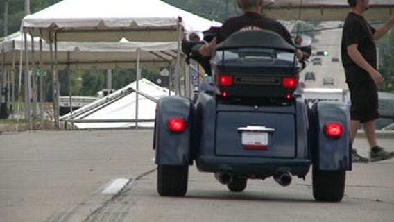 Layton Ave. closed for the Harley-Davidson Anniversary