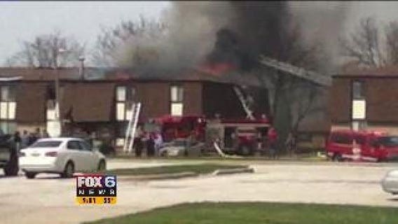 19 displaced after fire at Waukesha apartment complex