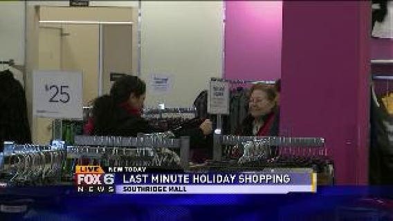 Last minute holiday shopping