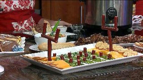 The Cooking Mom prepares French dips, pretzel chicken tenders