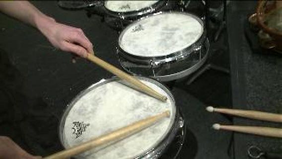 Chip learns about Percussion Ensemble at UW-Milwaukee