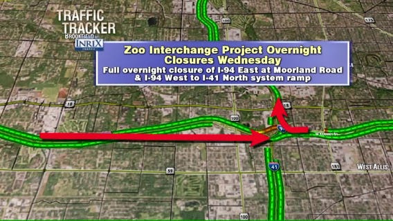 Overnight full closures: Changes are coming to I-94 and the Zoo Interchange