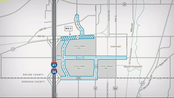Construction ramping up on roads around Foxconn site in Racine County