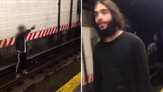 Police: Man throws victim onto Brooklyn subway tracks, hits him with metal lock
