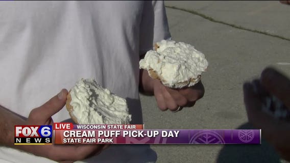 State Fair is fast approaching: Cream puff giveaway winners line up for their sweet treats
