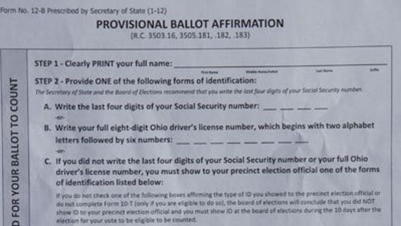 Provisional ballots could be key if Ohio margin razor thin